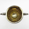 George III Sterling Silver and Gilt Two Handled Campana Shaped Cup