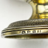George III Sterling Silver and Gilt Two Handled Campana Shaped Cup