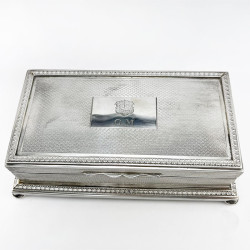 Decorative and Good Quality Sterling Silver Cigarette or Trinket Box