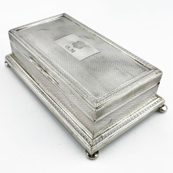 Decorative and Good Quality Sterling Silver Cigarette or Trinket Box