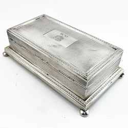 Decorative and Good Quality Sterling Silver Cigarette or Trinket Box