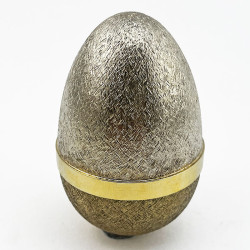 Stuart Devlin Sterling Silver Limited Edition Gilt Surprise Egg