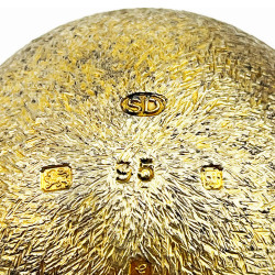 Stuart Devlin Sterling Silver Limited Edition Gilt Surprise Egg