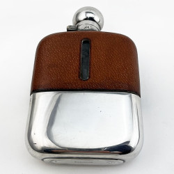 Very Good Original Condition Silver Plated Hip Flask