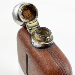 Very Good Original Condition Silver Plated Hip Flask
