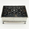 Edwardian Sterling Silver and Tortoiseshell Jewellery or Trinket Box (1909)