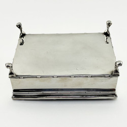 Edwardian Sterling Silver and Tortoiseshell Jewellery or Trinket Box