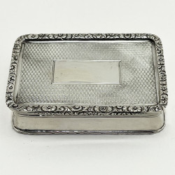 George Unite Sterling Silver Snuff or Trinket Box (1924)