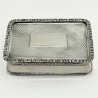 George Unite Sterling Silver Snuff or Trinket Box (1924)