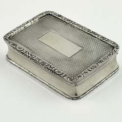 George Unite Sterling Silver Snuff or Trinket Box