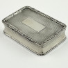 George Unite Sterling Silver Snuff or Trinket Box