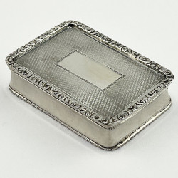 George Unite Sterling Silver Snuff or Trinket Box