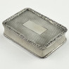 George Unite Sterling Silver Snuff or Trinket Box