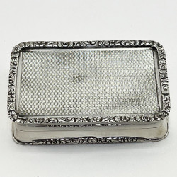 George Unite Sterling Silver Snuff or Trinket Box