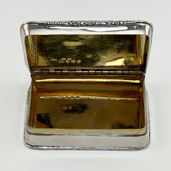 George Unite Sterling Silver Snuff or Trinket Box