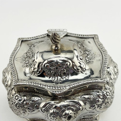 Late Victorian Sterling Silver Tea Caddy or Trinket Box