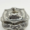 Late Victorian Sterling Silver Tea Caddy or Trinket Box