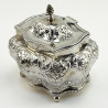 Late Victorian Sterling Silver Tea Caddy or Trinket Box