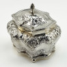 Late Victorian Sterling Silver Tea Caddy or Trinket Box