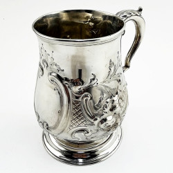 Victorian Sterling Silver 17 Fl Oz Baulster Shaped Mug (1872)