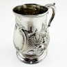 Victorian Sterling Silver 17 Fl Oz Baulster Shaped Mug (1872)