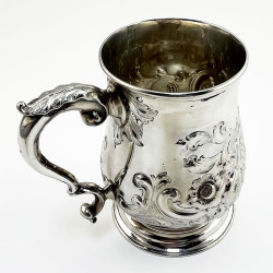 Victorian Sterling Silver 17 Fl Oz Baulster Shaped Mug