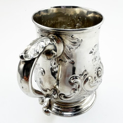 Victorian Sterling Silver 17 Fl Oz Baulster Shaped Mug