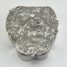 Victorian William Comyns Sterling Silver Jewellery or Trinket Box (1899)