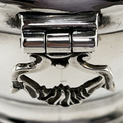 Edwardian Sterling Silver Oval Tea Caddy