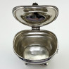 Edwardian Sterling Silver Oval Tea Caddy