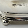 Edwardian Sterling Silver Oval Tea Caddy
