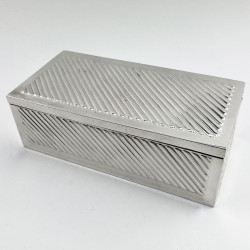 Stunning Silver Plated Trinket or Cigarette Box (c.1900)