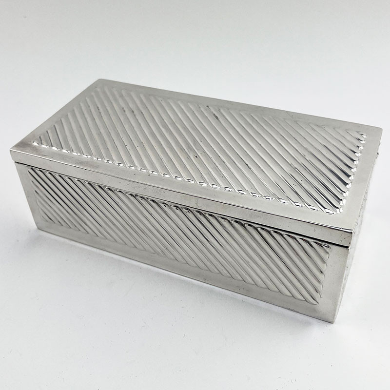 Stunning Silver Plated Trinket or Cigarette Box (c.1900)