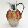 Rare and Unusual Stevens & Williams Silver Plated Claret Jug (c.1900)