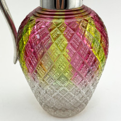 Rare and Unusual Stevens & Williams Silver Plated Claret Jug