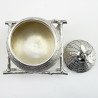 Unusual Victorian Silver Plated Beehive Honey Pot