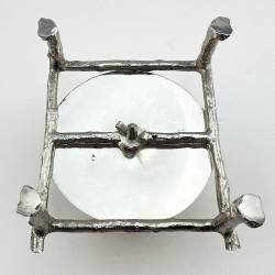 Unusual Victorian Silver Plated Beehive Honey Pot