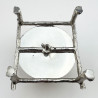 Unusual Victorian Silver Plated Beehive Honey Pot