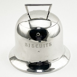 Novelty Bell Shaped Victorian Silver Plated Biscuit Barrel (c.1885)