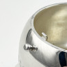 Novelty Bell Shaped Victorian Silver Plated Biscuit Barrel