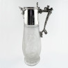 Superb Quality Victorian Engraved Glass Claret Jug (c.1890)