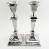 Elegant Pair of Mappin & Webb Silver Plated Candlesticks (c.1890)