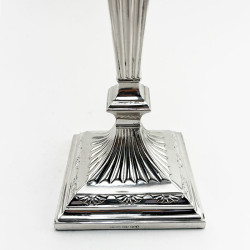 Elegant Pair of Mappin & Webb Silver Plated Candlesticks