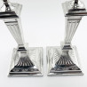 Elegant Pair of Mappin & Webb Silver Plated Candlesticks
