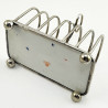 Unusual Late Victorian Davenport China Silver Plated Toast Rack
