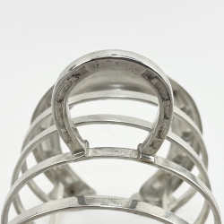 Novelty Silver Plated Equestrian Horseshoe Toast Rack