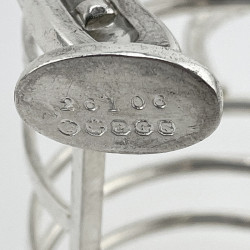 Novelty Silver Plated Equestrian Horseshoe Toast Rack
