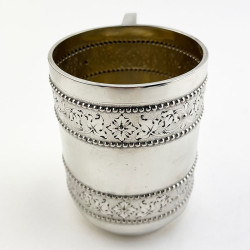Handsome Victorian Sterling Silver Christening Mug