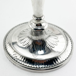 Elegant Pair of George III Sterling Silver Candlesticks