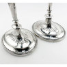 Elegant Pair of George III Sterling Silver Candlesticks
